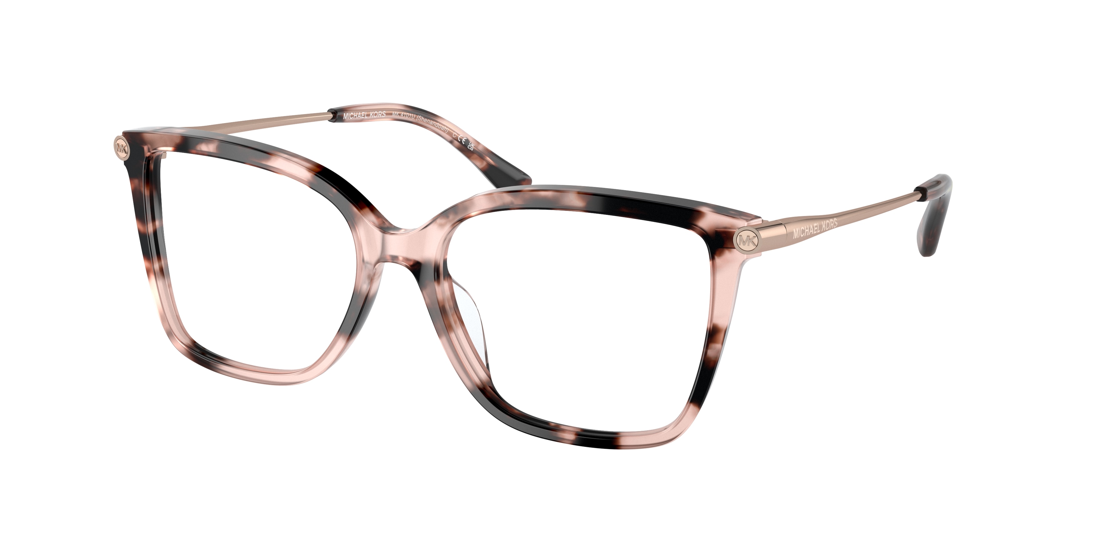 Michael Kors Damen MK4101U Shenandoah 3009 Optische Fassungen Acetat SchildkröTe Transparent Quadratisch Normal-image